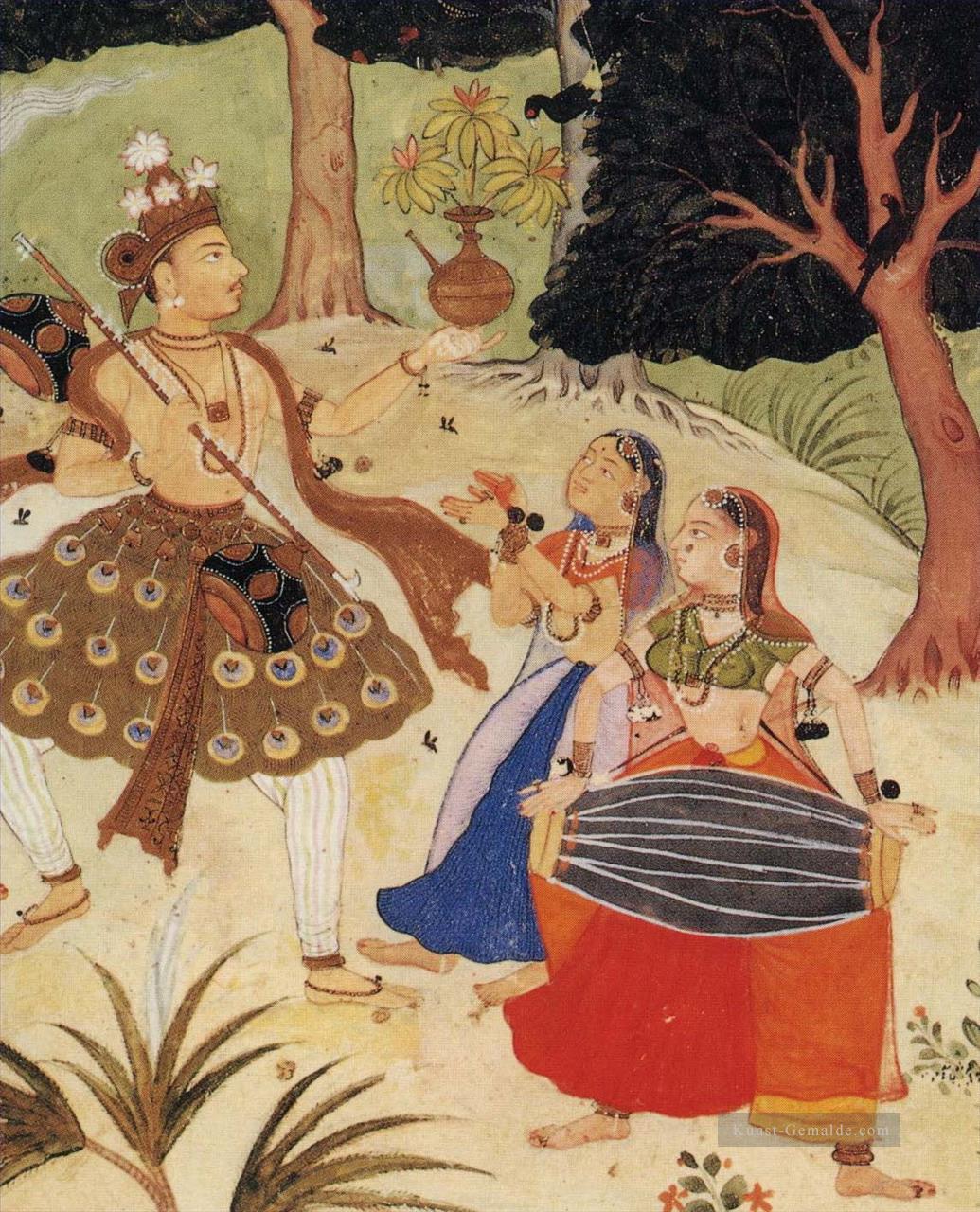 Vasant Rangini Subimperial Mughal Indien Ölgemälde